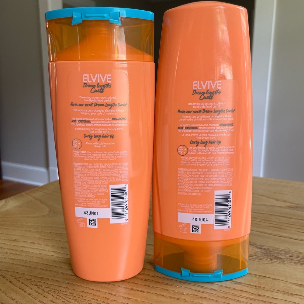 L'Oreal Paris Elvive Dream Lengths Curls Shampoo & Conditioner Brand New - Picture 2 of 6